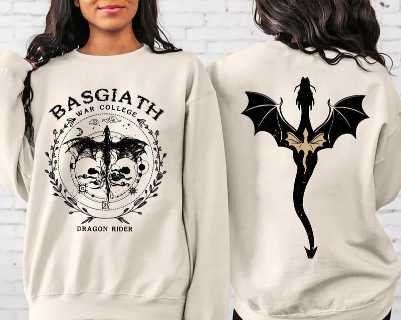 Basgiath War College Gift Classic T-Shirt with Crew Neck and Long Sleeves Hoodie, Sweatshirt | CiraTrend.com