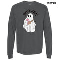 Basic BOO-JEE Ghost Long Sleeve Comfort Colors T-Shirt Hoodie, Sweatshirt | CiraTrend.com