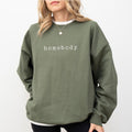 Basic Homebody Sweatshirt, Homebody Club Graphic Printed Crewneck, Home Body Sweater, Funny Introvert Gift Ideas, Trendy...