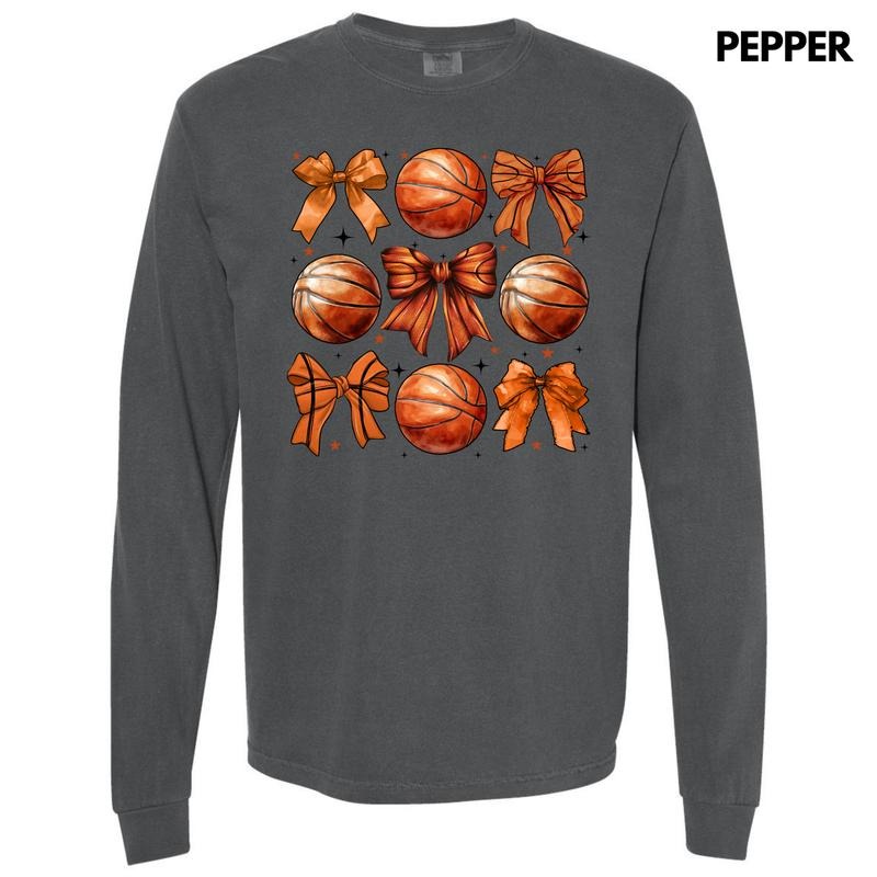 Basketball Coquette Collage Long Sleeve Comfort Colors T-Shirt 'NLB' Hoodie, Sweatshirt | CiraTrend.com