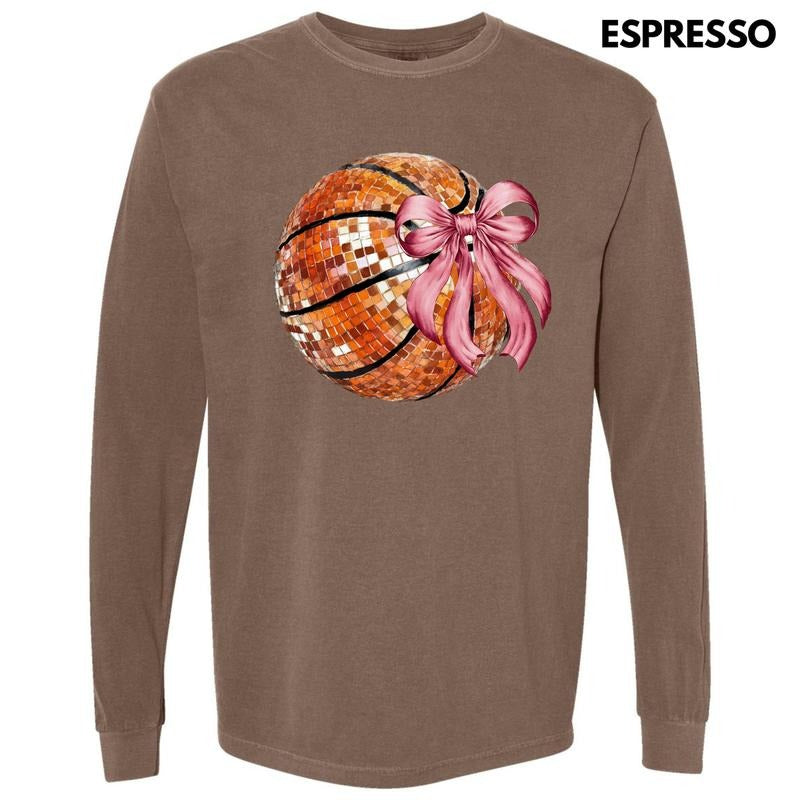 Basketball Dazzling Disco Long Sleeve Comfort Colors T-Shirt 'NLB' Hoodie, Sweatshirt | CiraTrend.com