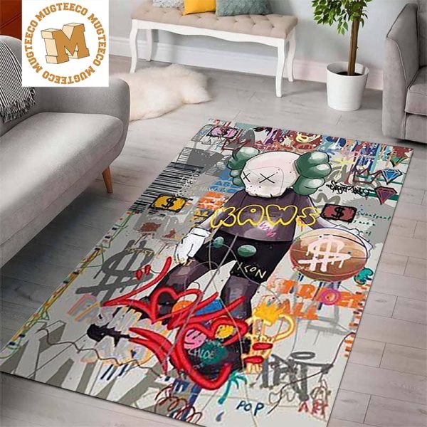 Basketball Kaws Graffiti Street Style Living Room Carpet Floor Decor