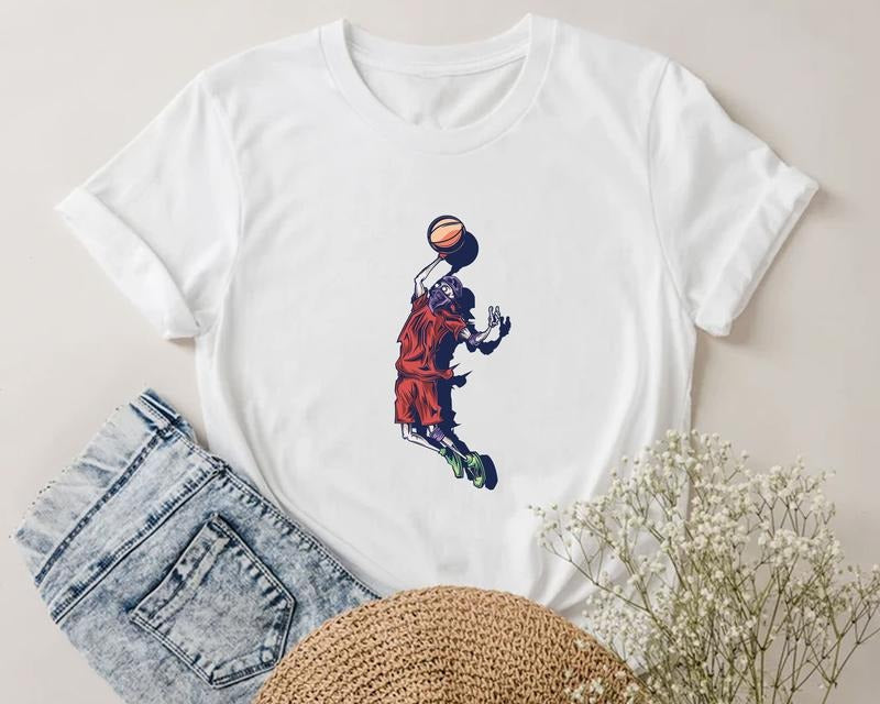 Basketball Slam Dunk Shirt, Basketball Unisex T-Shirt Fabric Cotton Hoodie, Sweatshirt | CiraTrend.com