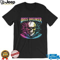 “Bass Breaker” Retro Neon Skull & Waves Rock T Shirt