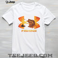 Bass Fishing Fisherman Sunset Logo Graphic T Shirt