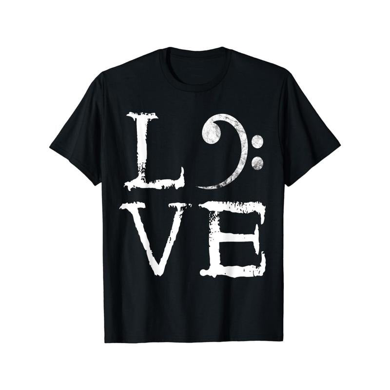 Bass clef, horror love, bass guitar player, bass guitar player t-shirt Made in USA Hoodie, Sweatshirt | CiraTrend.com