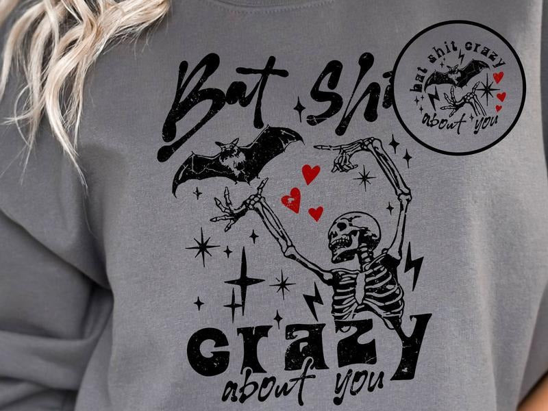 Bat Crazy Valentine's Day Women's Top & Sweatshirts T-Shirts, Hoodie | CiraTrend.com