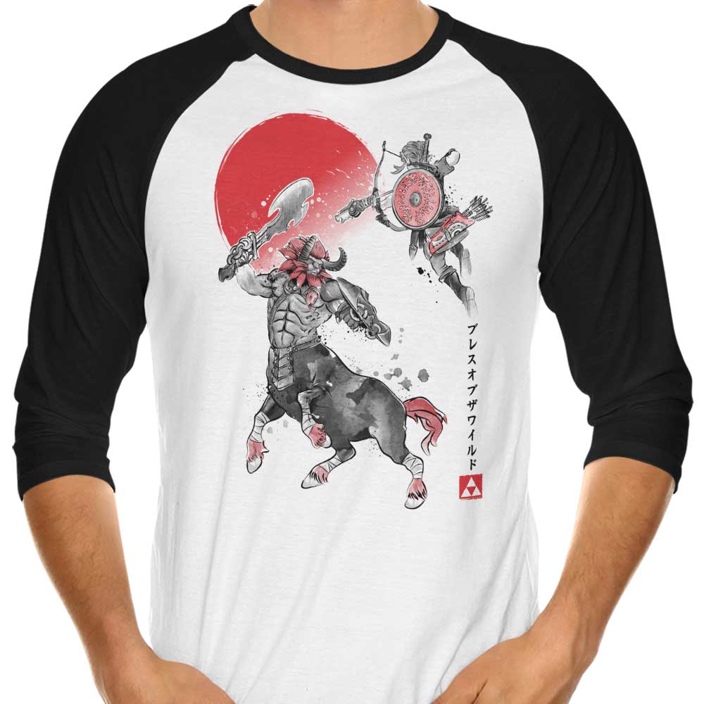 Battle in Death Mountain - 3/4 Sleeve Raglan T-Shirt Hoodie, Sweatshirt | CiraTrend.com (Image 1)