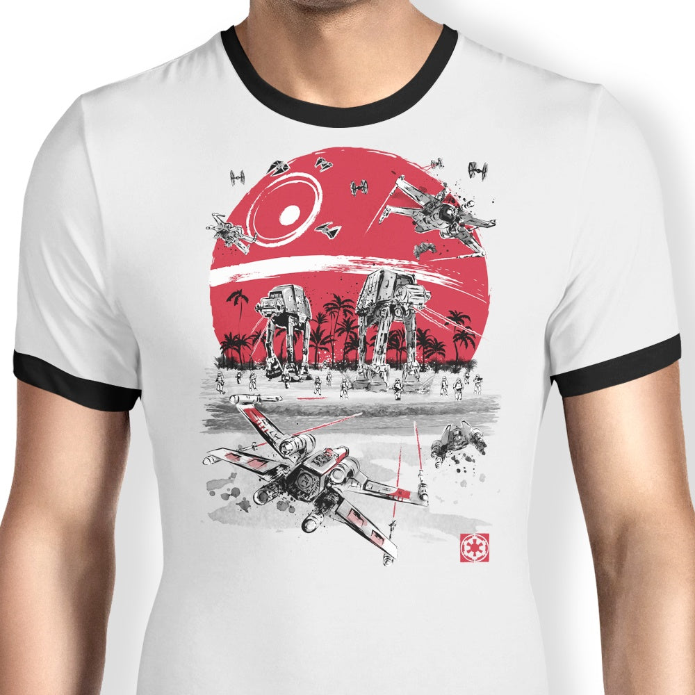 Battle Beach Ringer T-Shirts, Hoodie, Sweatshirt