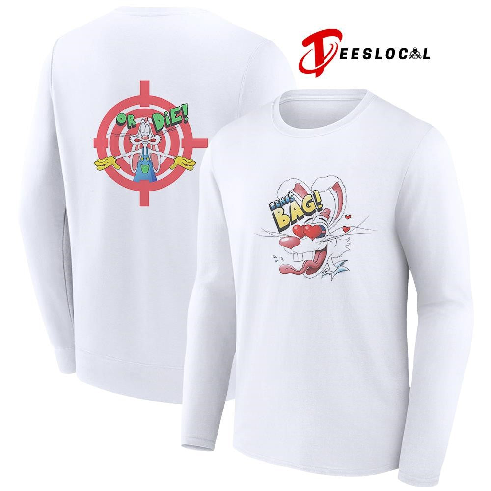 Bbno$ bag or die bunny cartoon mascot shirt