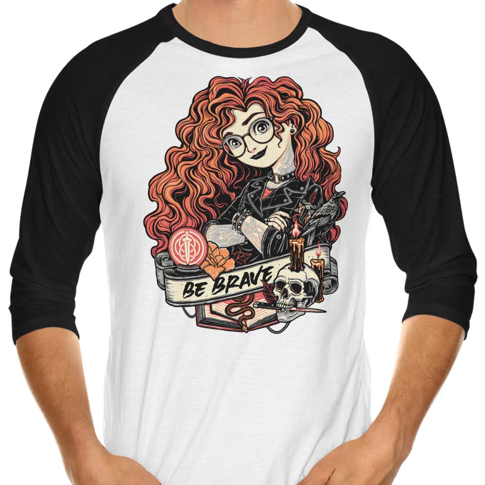Be Brave - 3/4 Sleeve Raglan T-Shirt Hoodie, Sweatshirt | CiraTrend.com (Image 1)