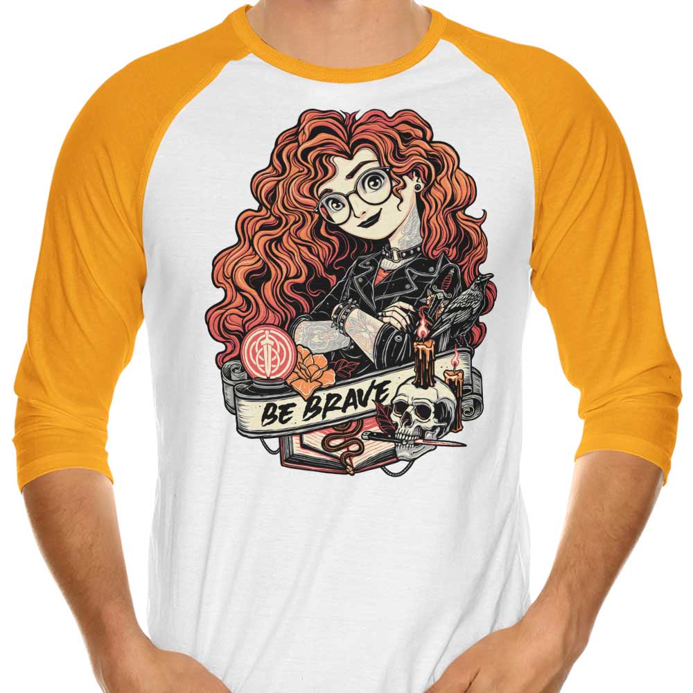 Be Brave - 3/4 Sleeve Raglan T-Shirt Hoodie, Sweatshirt | CiraTrend.com (Image 4)