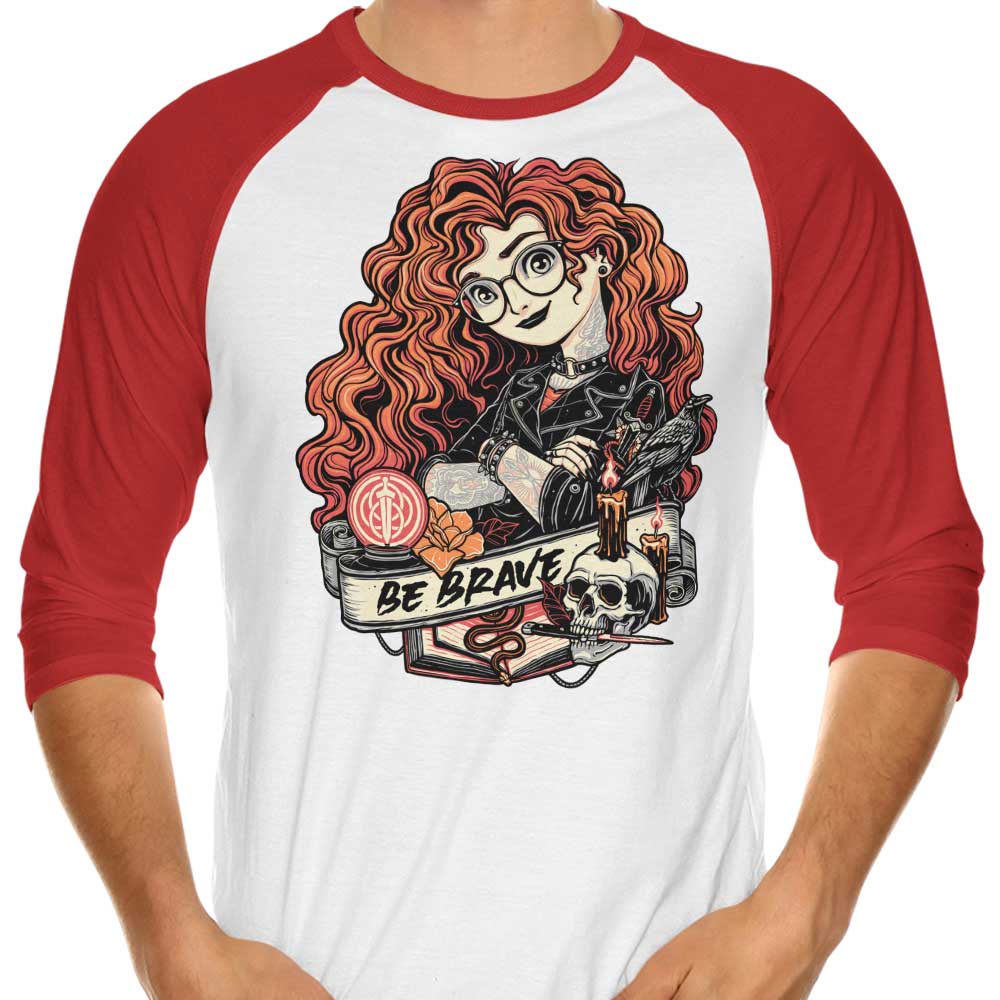 Be Brave - 3/4 Sleeve Raglan T-Shirt Hoodie, Sweatshirt | CiraTrend.com (Image 3)
