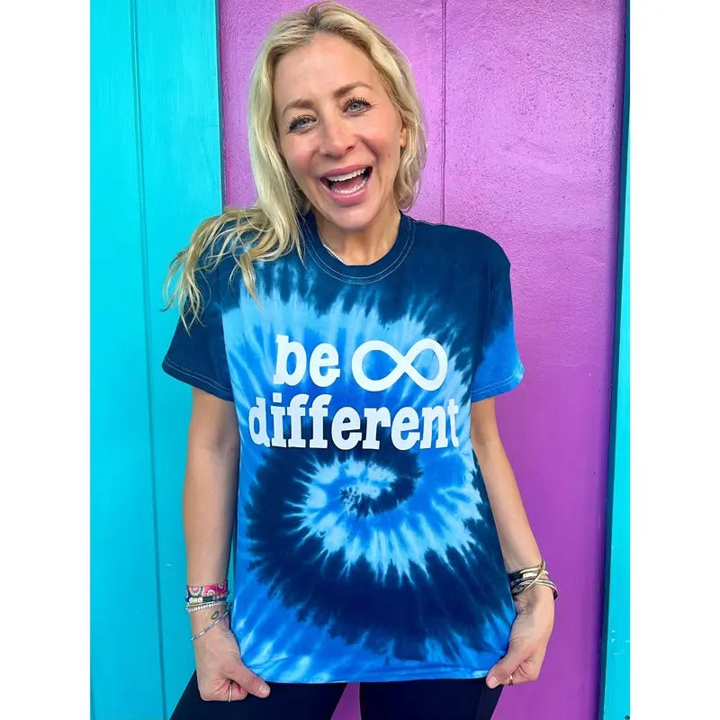 Be Different Blue Swirl Tee - For Autism Awareness Hoodie, Sweatshirt | CiraTrend.com