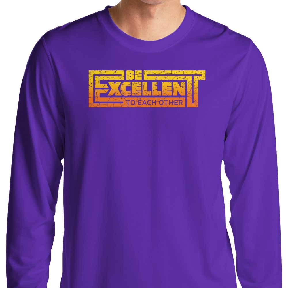 Be Excellent Typography - Long Sleeve T-Shirt Hoodie, Sweatshirt | CiraTrend.com (Image 4)