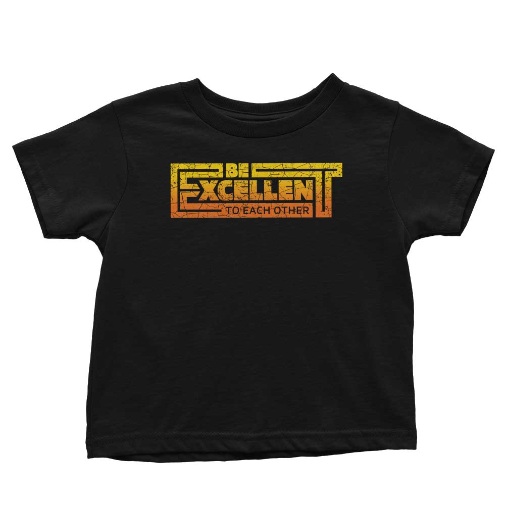 Be Excellent Typography T-Shirts, Hoodie, Sweatshirt