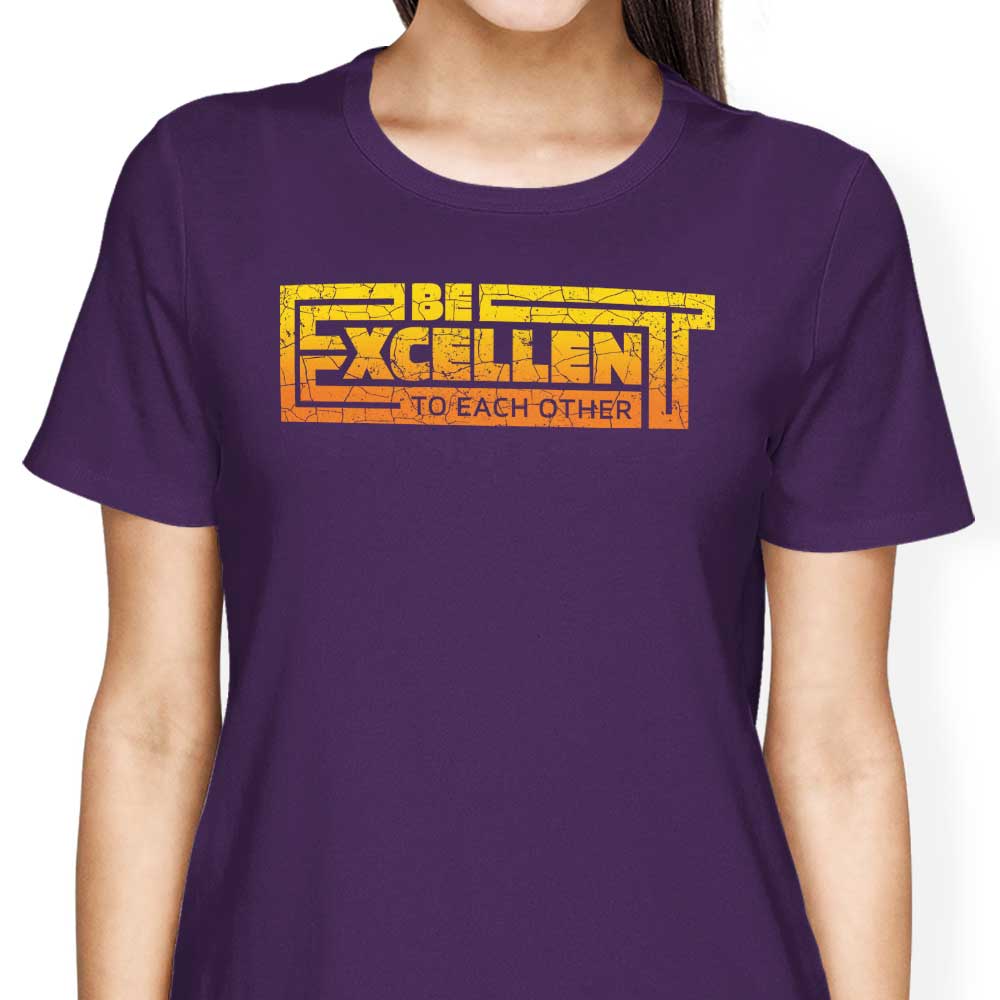 Be Excellent Typography T-Shirts, Hoodie, Sweatshirt