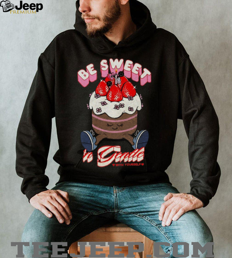 Be Sweet & Gentle Strawberry Cake Character Vintage Wash T Shirt