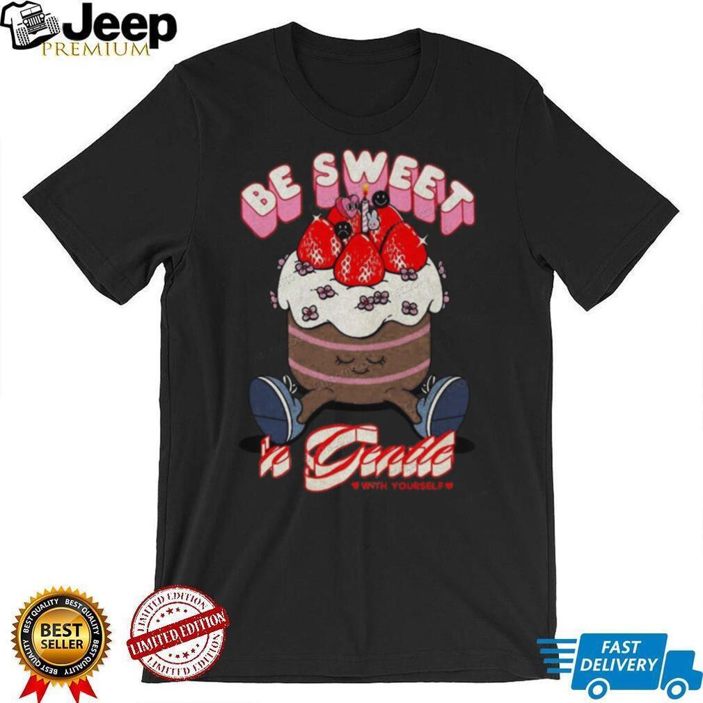 Be Sweet & Gentle Strawberry Cake Character Vintage Wash T Shirt