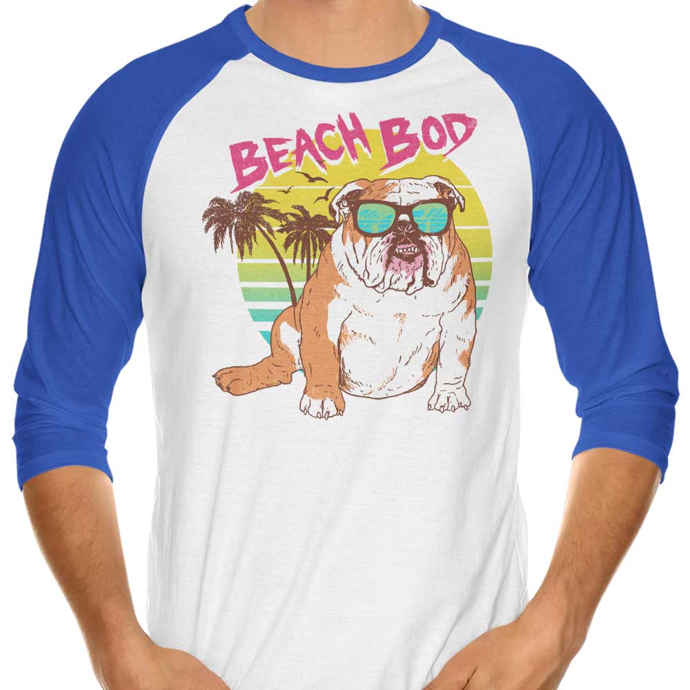 Beach Bod - 3/4 Sleeve Raglan T-Shirt Hoodie, Sweatshirt | CiraTrend.com (Image 1)