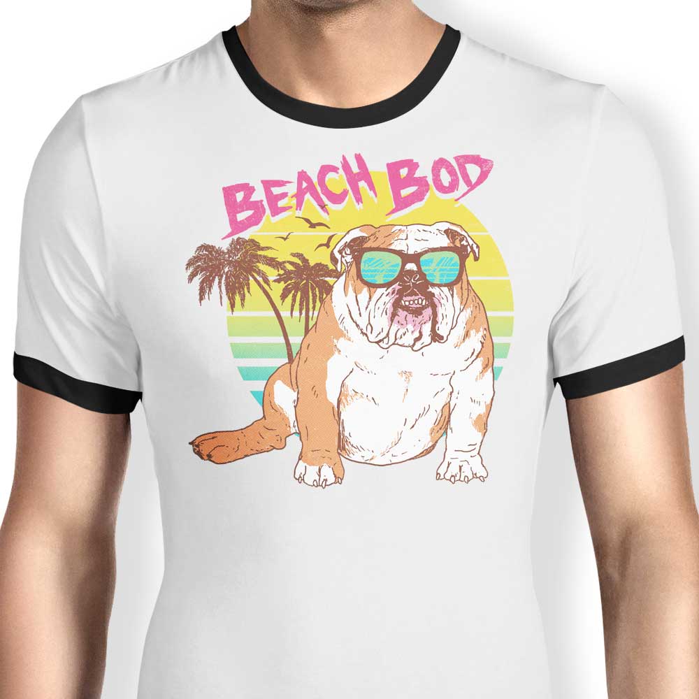Beach Bod - Ringer T-Shirt Hoodie, Sweatshirt | CiraTrend.com (Image 1)