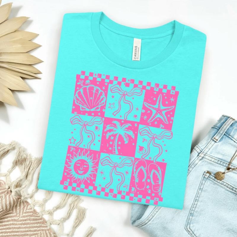 Beach Square Graphic Tee | Cruise Shirt, Vacation Vibes Hoodie, Sweatshirt | CiraTrend.com