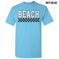 Beach Varsity Checkered Gildan Short Sleeve T-Shirt 'NLB' Hoodie, Sweatshirt | CiraTrend.com