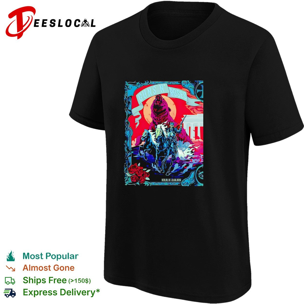 Bears Guns N Roses Berlin Germany Night at Uber Arena On 23 And 25 June 2026 shirt