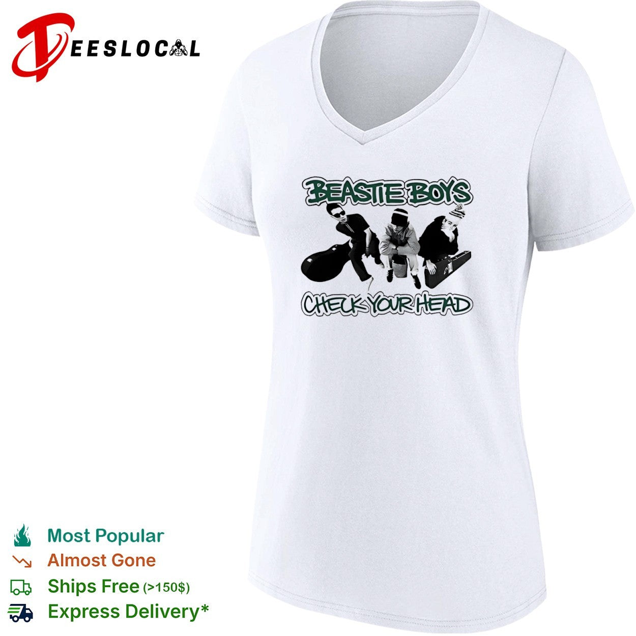 Beastie Boys check your head alternative hip hop band shirt