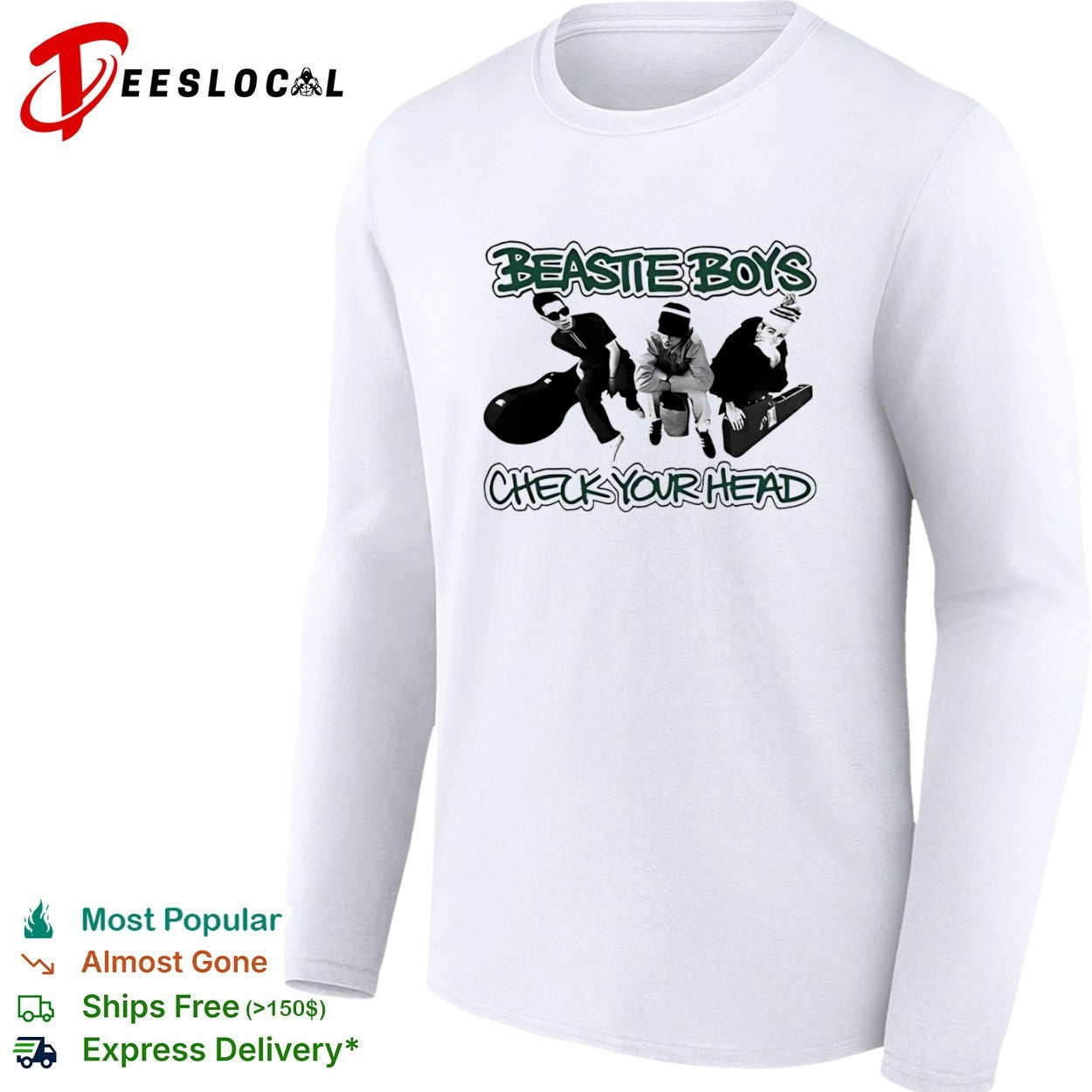Beastie Boys check your head alternative hip hop band shirt