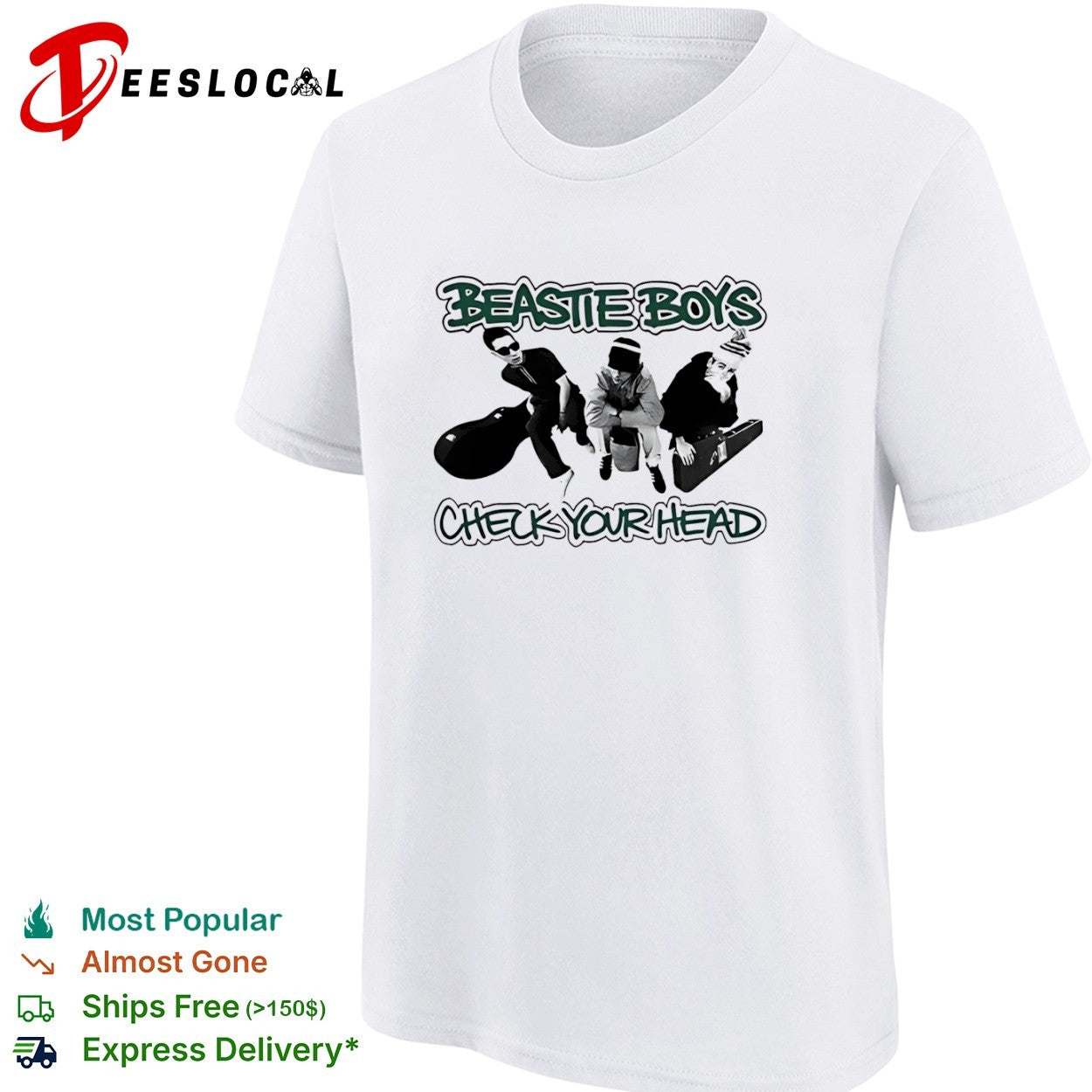 Beastie Boys check your head alternative hip hop band shirt