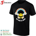 Bee nice to me my dad is dead rainbow flower shirt