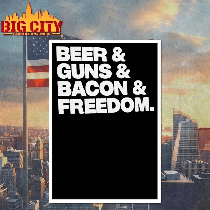 Beer Gun Bacon Freedom shirt