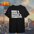 Beer Gun Bacon Freedom shirt
