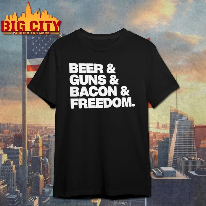 Beer Gun Bacon Freedom shirt