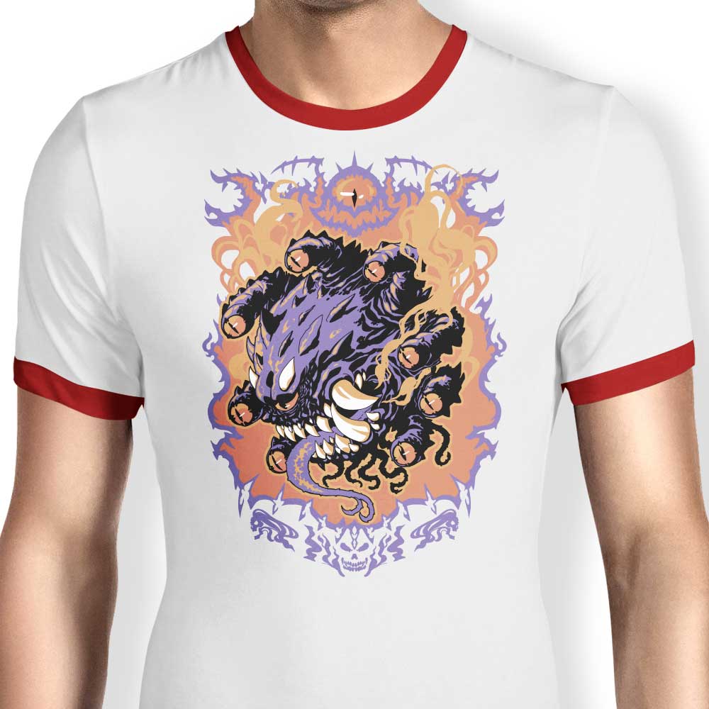 Beholder Attack - Ringer T-Shirt Hoodie, Sweatshirt | CiraTrend.com (Image 3)