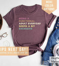 Being A Functional Adult Everyday Seems A Bit Excessive Shirt Gift, Adult Humor Shirt, Adulting T-Shirt, Day Drinking...