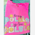 Being delulu is the solulu T shirt  | neon pink comfort colors t shirt | funny graphic tee | preppy t shirt Hoodie,...