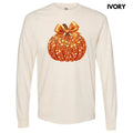 Bejeweled Orange Pumpkin Long Sleeve Comfort Colors T-Shirt 'NLB' Hoodie, Sweatshirt | CiraTrend.com
