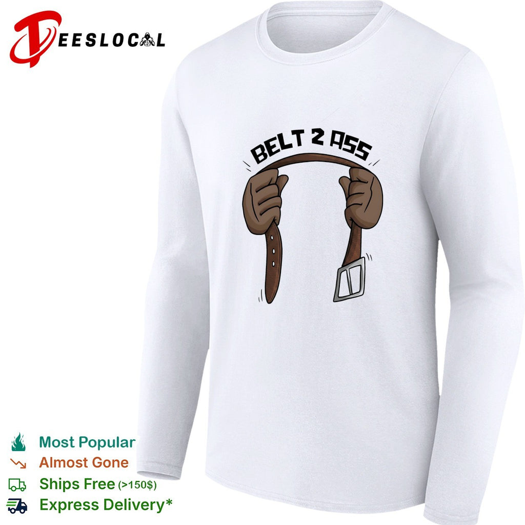 Belt 2 ass hands holding belt shirt