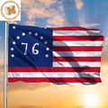 Bennington 76 American Flag Meaning Revolution Flag Banner Outdoor Indoor Hanging 2 Sides Garden House Flag