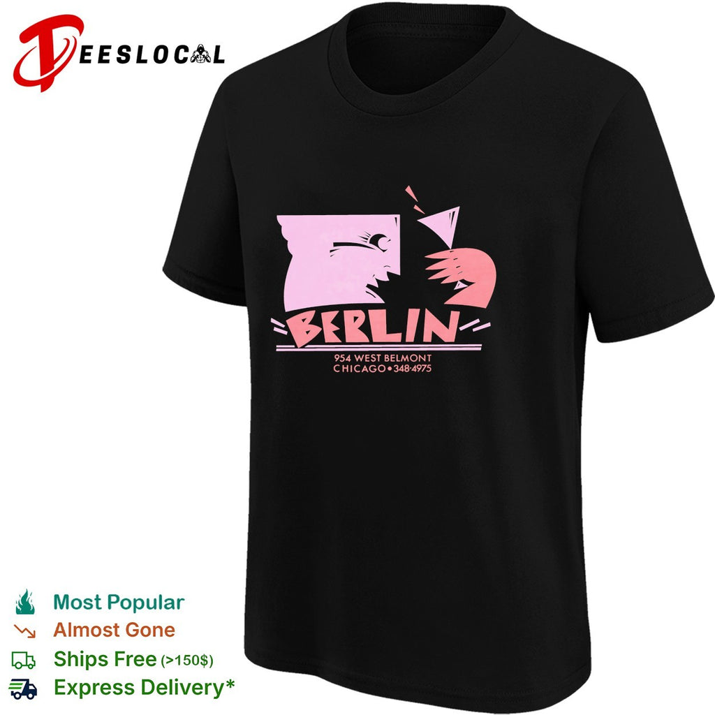 Berlin Chicago nightclub wordmark shirt