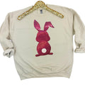 Berry Bunny Sequin Patch Sweatshirt -- SAND T-Shirts, Hoodie | CiraTrend.com