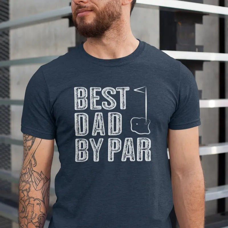 Best Dad By Par Shirt Dad Golf Shirt Golfing Dad Gift  sweater and hoodie Sweatshirt | CiraTrend.com