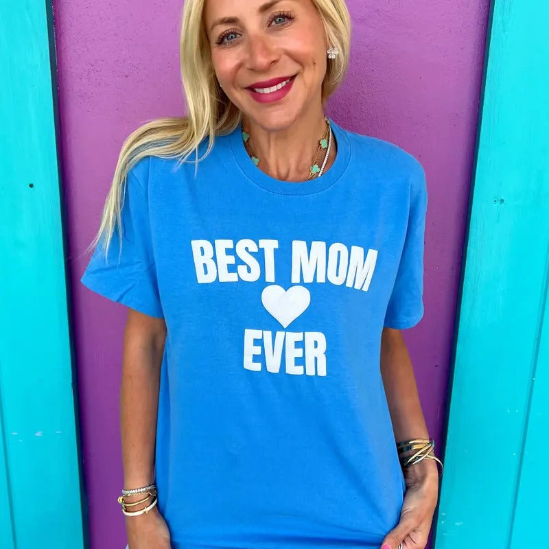 Best Mom Ever Sky Blue Tee Hoodie, Sweatshirt | CiraTrend.com