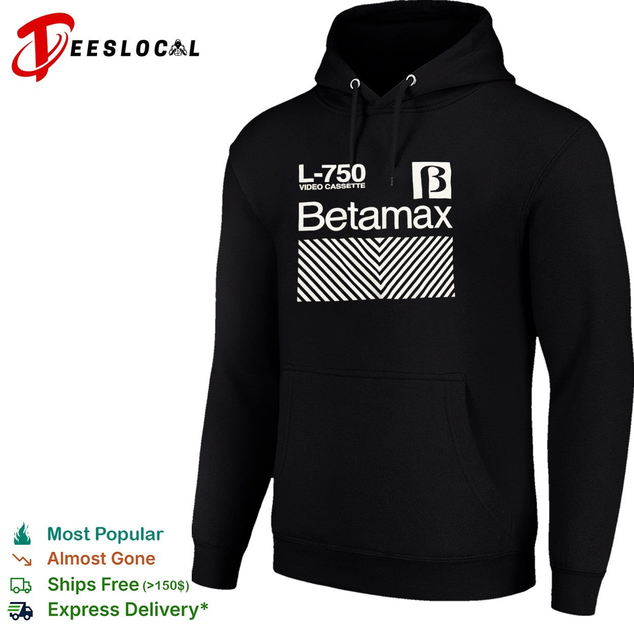 Betamax L-750 video cassette retro shirt