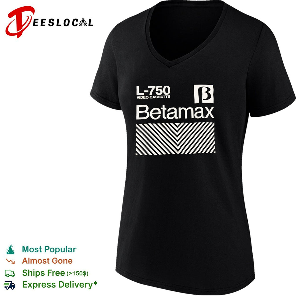Betamax L-750 video cassette retro shirt