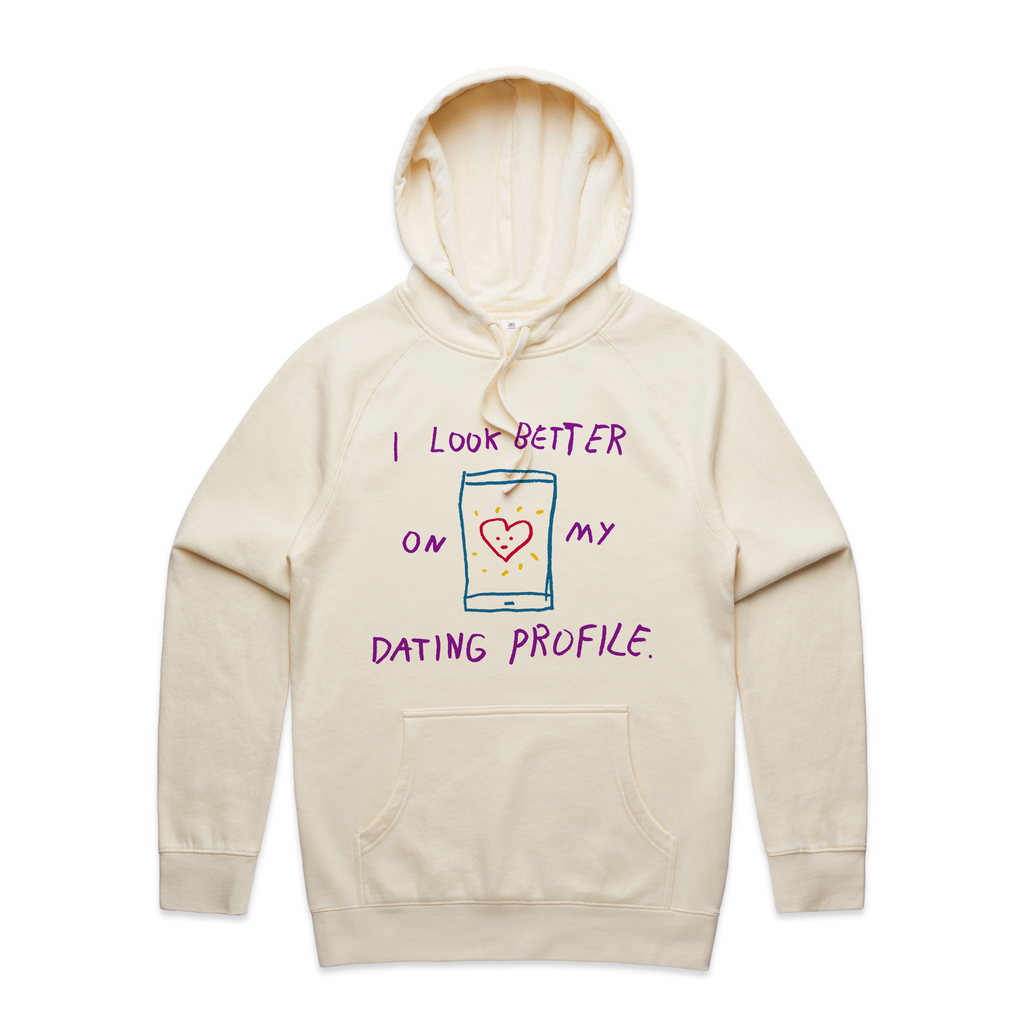 Better On My Dating Profile Hoodie T-Shirts, Sweatshirt | CiraTrend.com (Image 1)