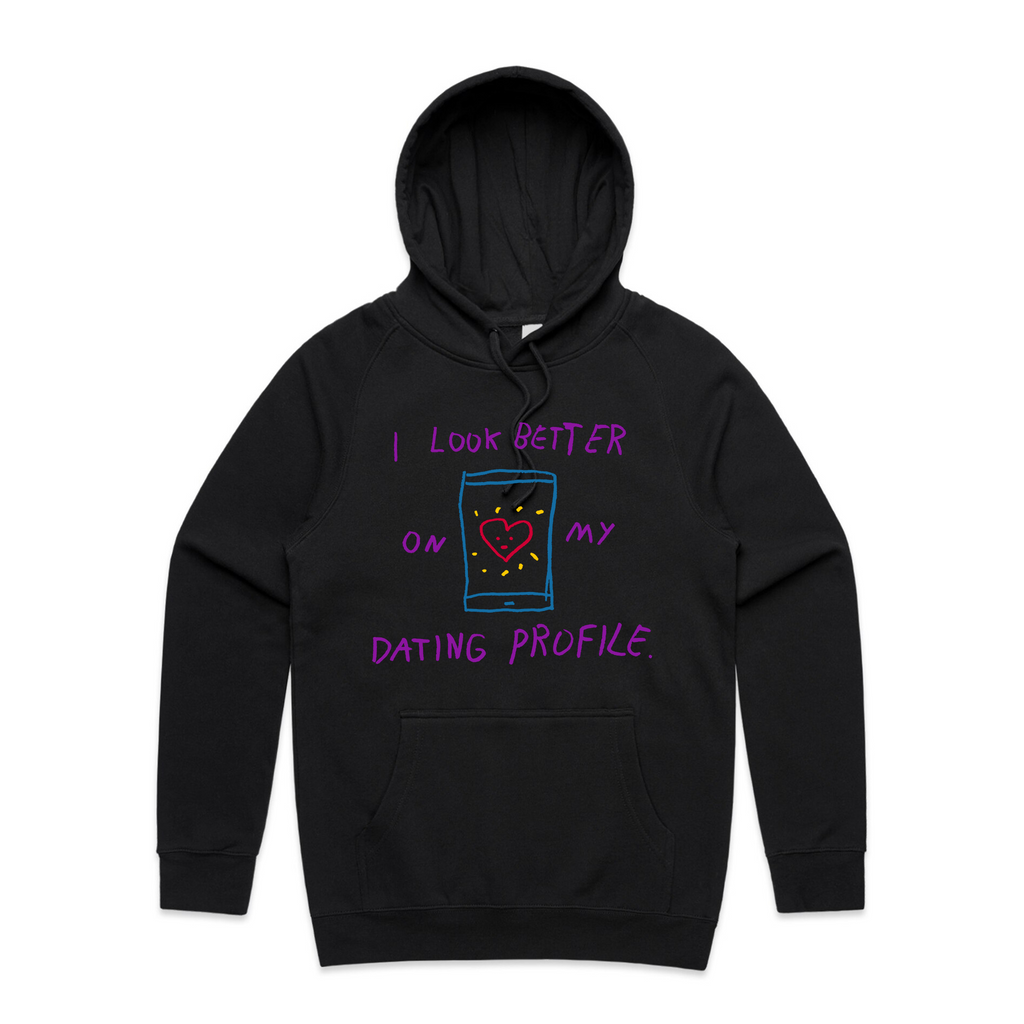 Better On My Dating Profile Hoodie T-Shirts, Sweatshirt | CiraTrend.com (Image 3)