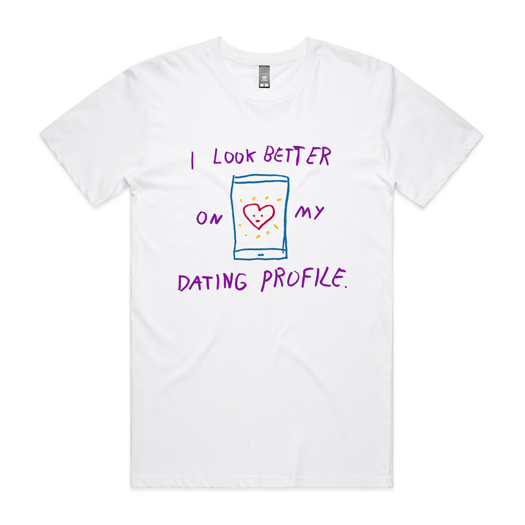 Better On My Dating Profile Tee Hoodie, Sweatshirt | CiraTrend.com (Image 2)